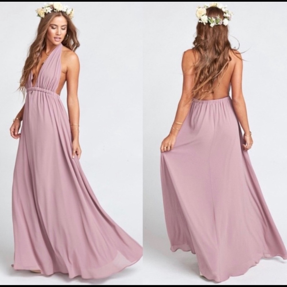 NWT show me your Mumu Luna halter dress